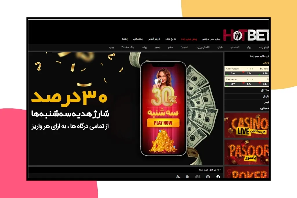 ورود به هات بت بدون فیلتر چگونه است؟