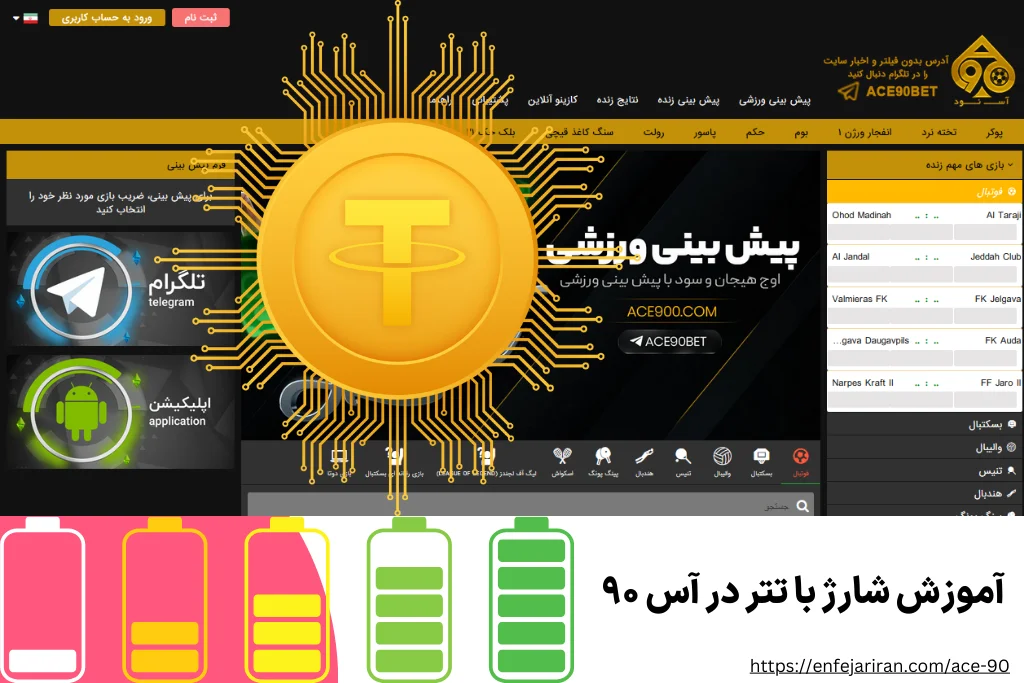 آموزش شارژ با تتر در آس ۹۰