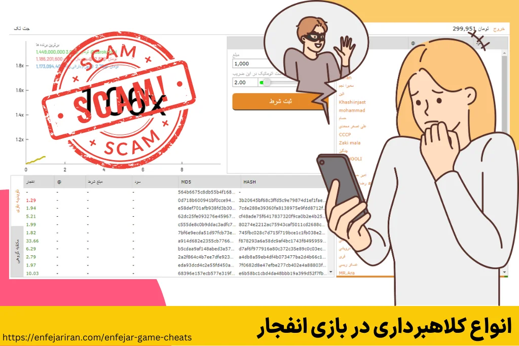 انواع کلاهبرداری در بازی انفجار